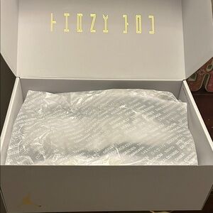 Jordan White Box with Gold Logo